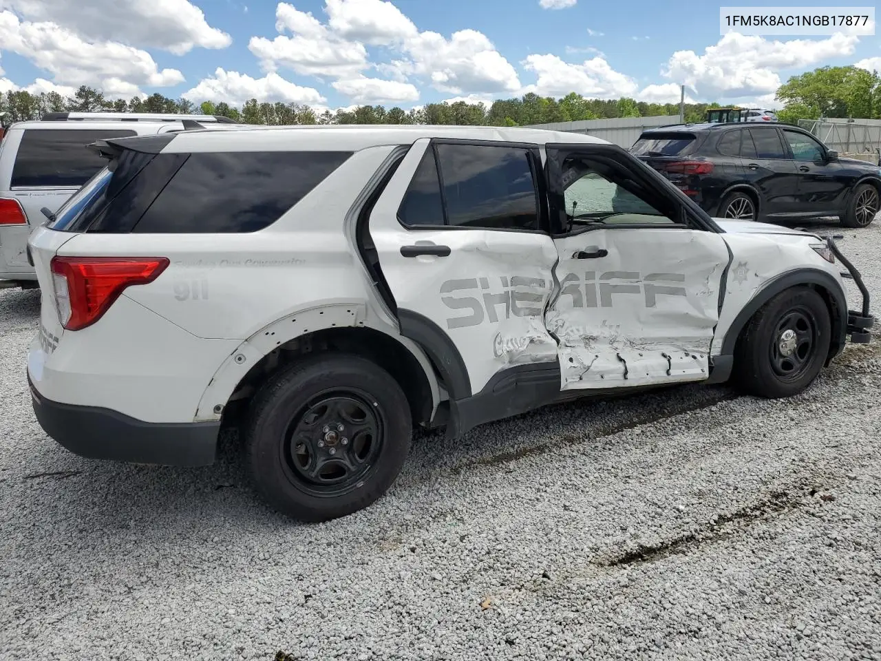 2022 Ford Explorer Police Interceptor VIN: 1FM5K8AC1NGB17877 Lot: 55605335