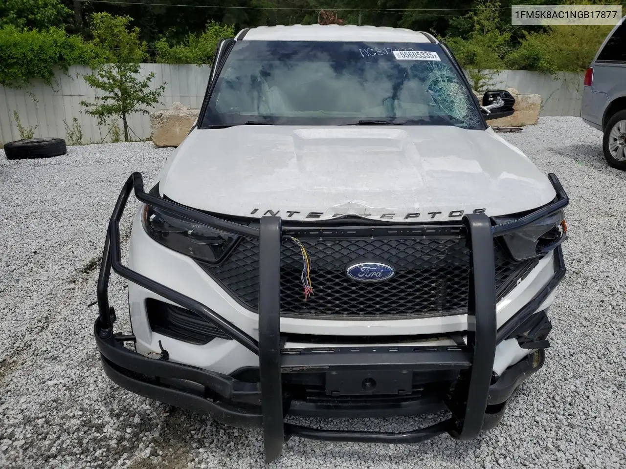 2022 Ford Explorer Police Interceptor VIN: 1FM5K8AC1NGB17877 Lot: 55605335