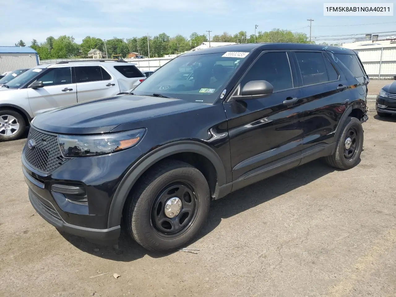 2022 Ford Explorer Police Interceptor VIN: 1FM5K8AB1NGA40211 Lot: 56632435