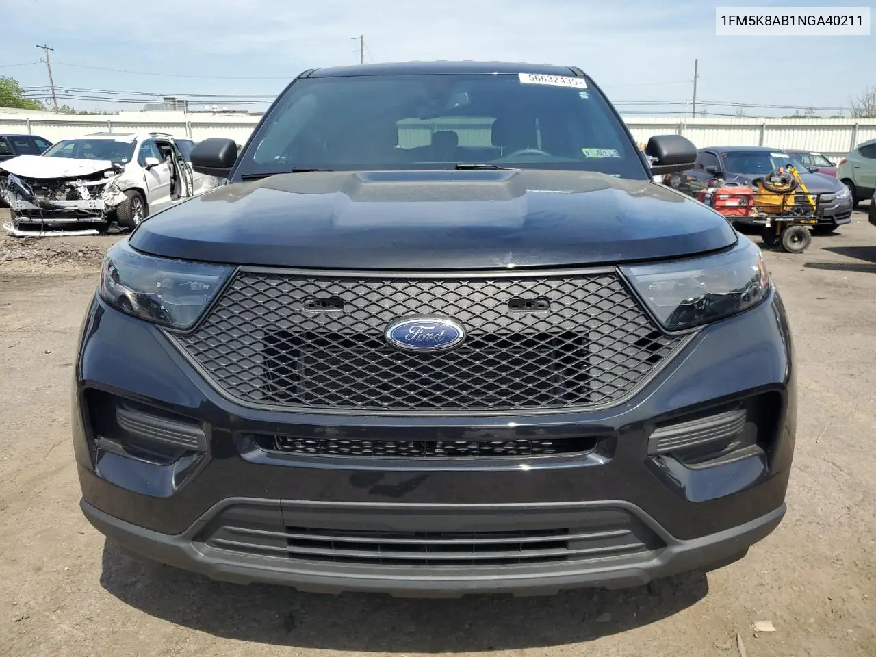 2022 Ford Explorer Police Interceptor VIN: 1FM5K8AB1NGA40211 Lot: 56632435
