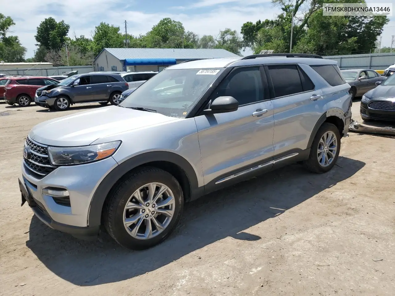 2022 Ford Explorer Xlt VIN: 1FMSK8DHXNGA13446 Lot: 56704185