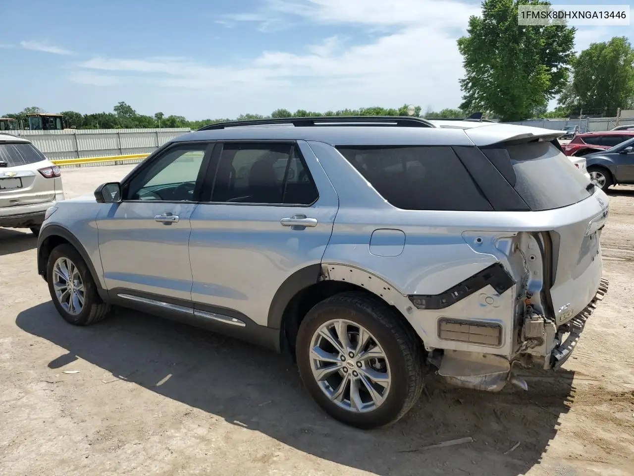 2022 Ford Explorer Xlt VIN: 1FMSK8DHXNGA13446 Lot: 56704185