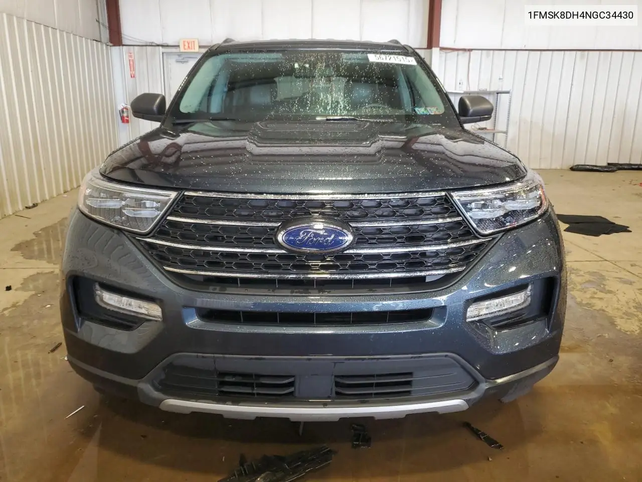 2022 Ford Explorer Xlt VIN: 1FMSK8DH4NGC34430 Lot: 56721515