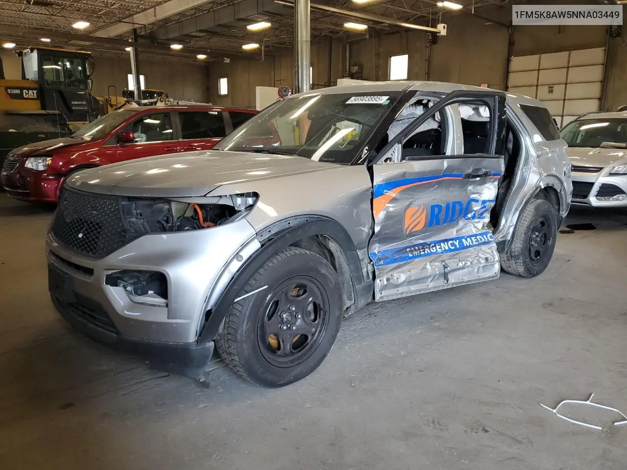 2022 Ford Explorer Police Interceptor VIN: 1FM5K8AW5NNA03449 Lot: 56903895