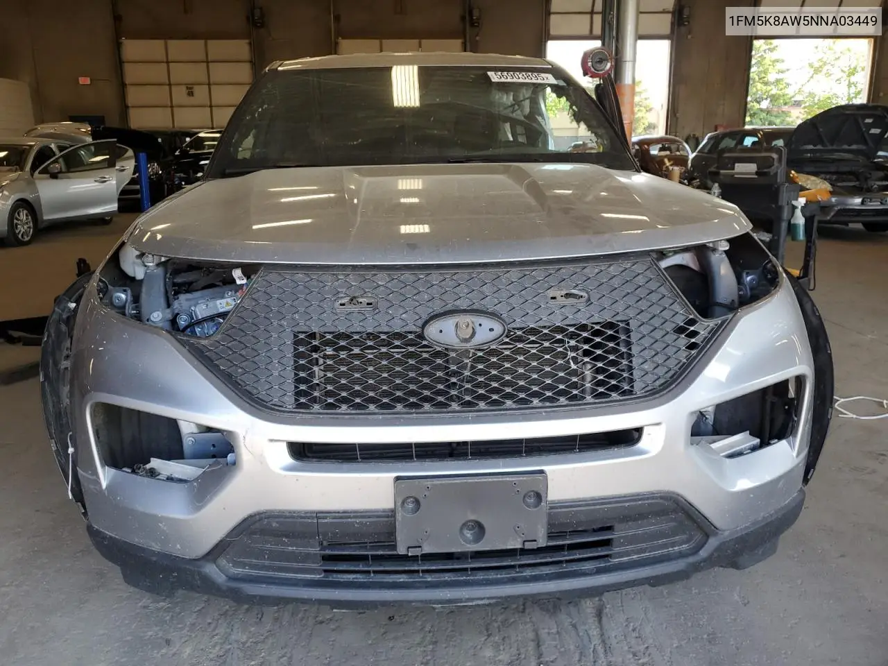2022 Ford Explorer Police Interceptor VIN: 1FM5K8AW5NNA03449 Lot: 56903895