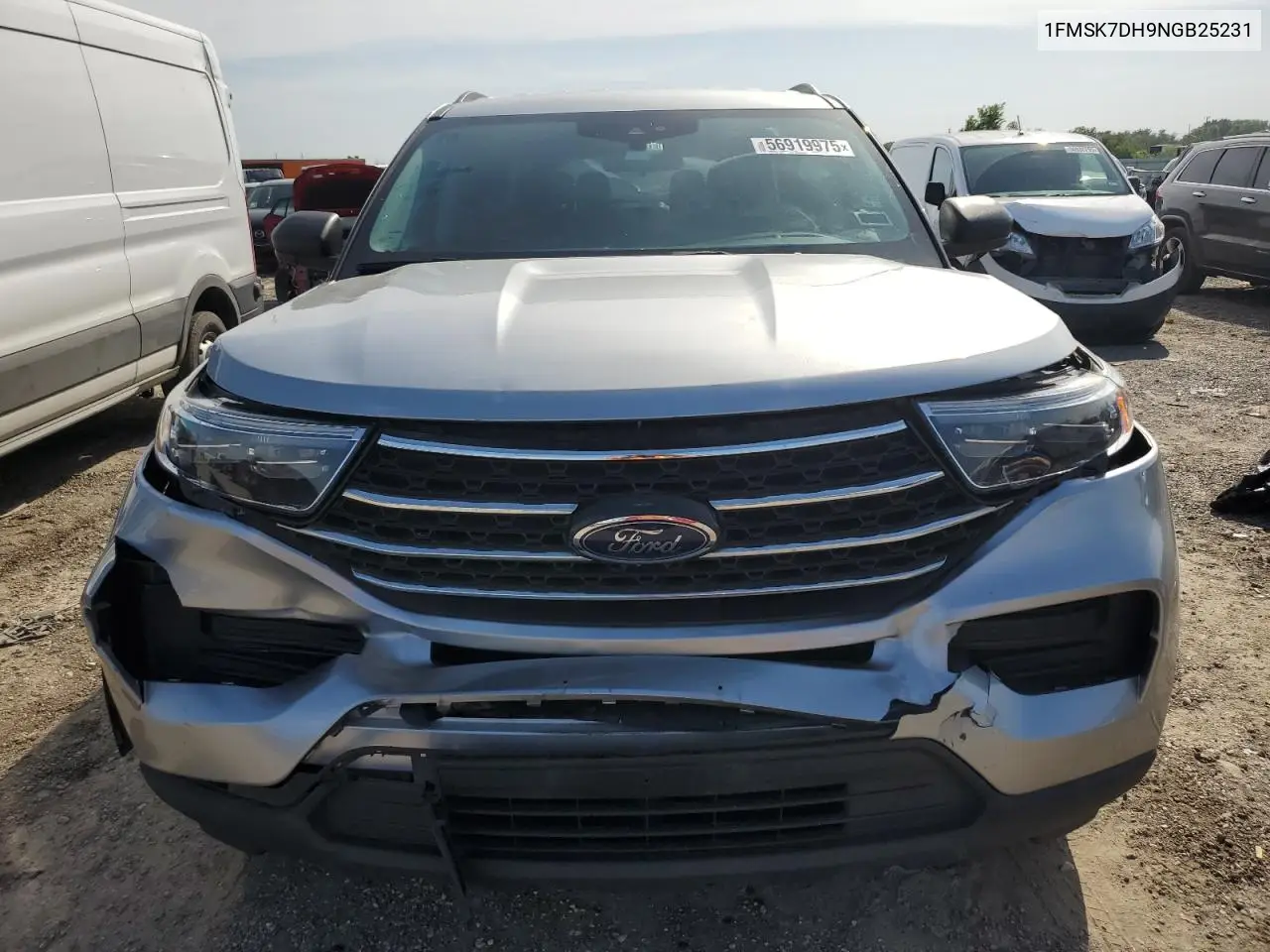 2022 Ford Explorer Xlt VIN: 1FMSK7DH9NGB25231 Lot: 56919975
