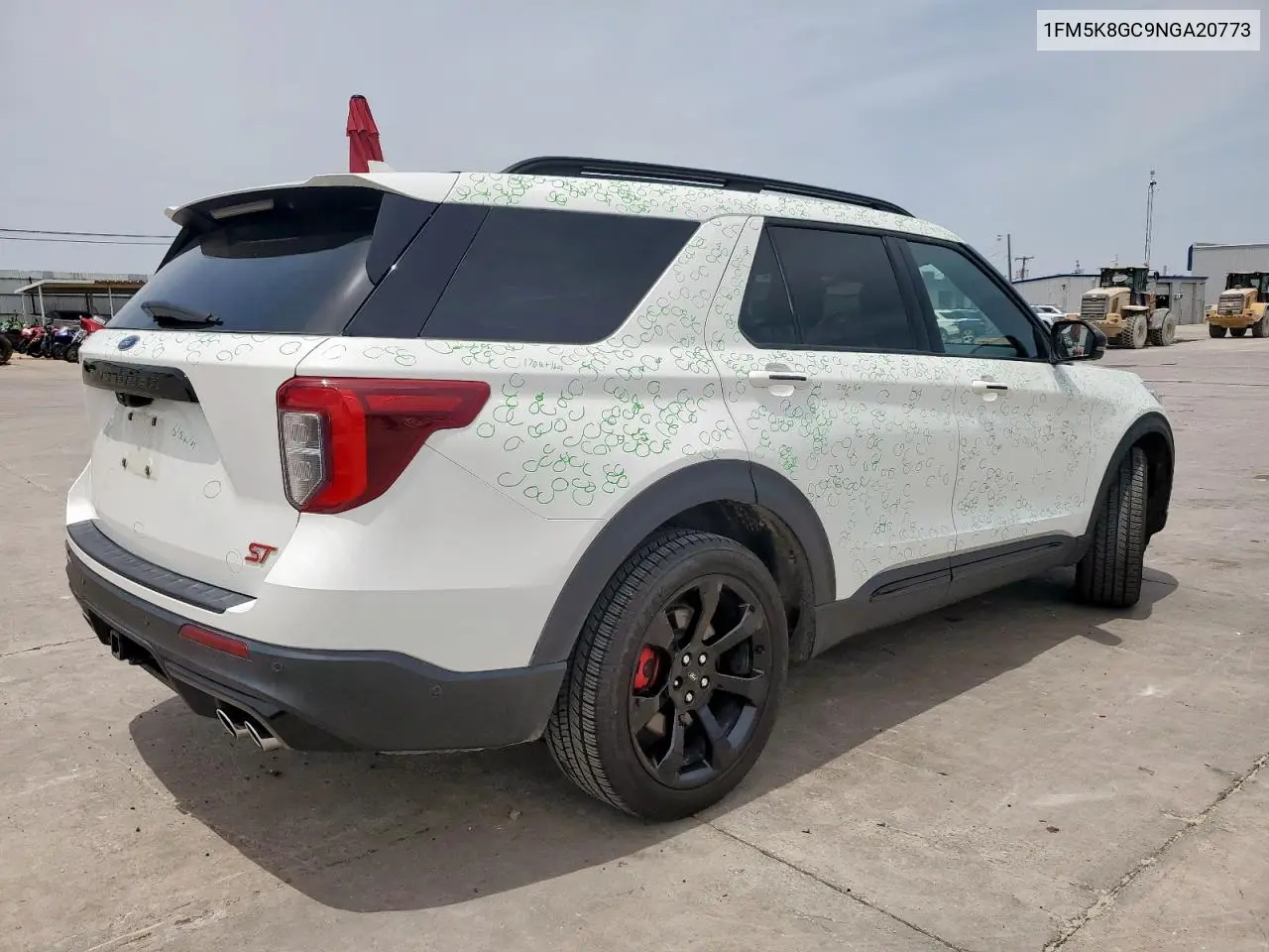 2022 Ford Explorer St VIN: 1FM5K8GC9NGA20773 Lot: 57089755