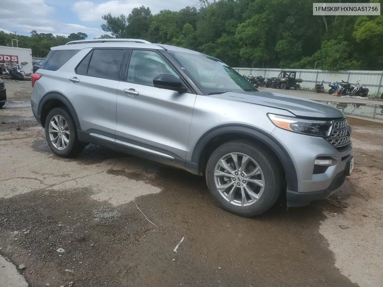 2022 Ford Explorer Limited VIN: 1FMSK8FHXNGA51756 Lot: 58847705