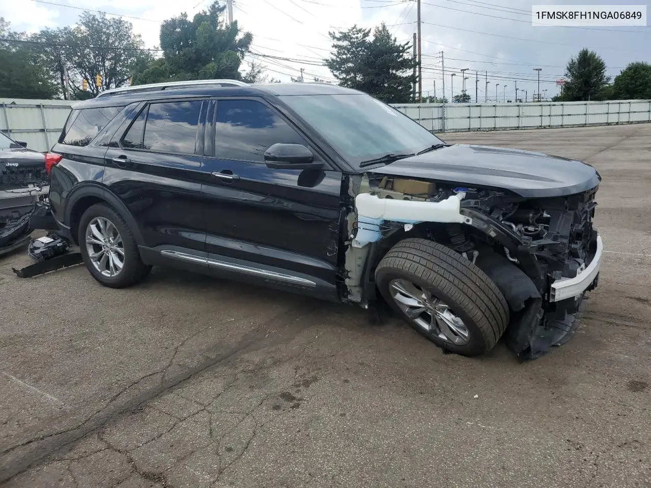 2022 Ford Explorer Limited VIN: 1FMSK8FH1NGA06849 Lot: 62109075