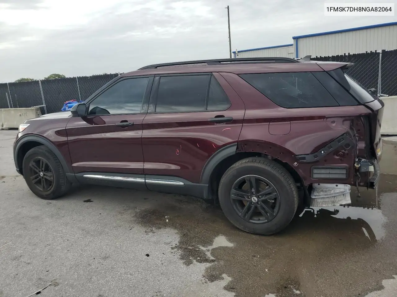 2022 Ford Explorer Xlt VIN: 1FMSK7DH8NGA82064 Lot: 62813425