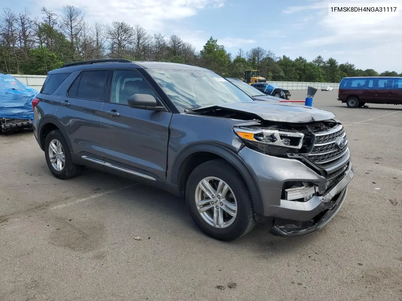 2022 Ford Explorer Xlt VIN: 1FMSK8DH4NGA31117 Lot: 62887015