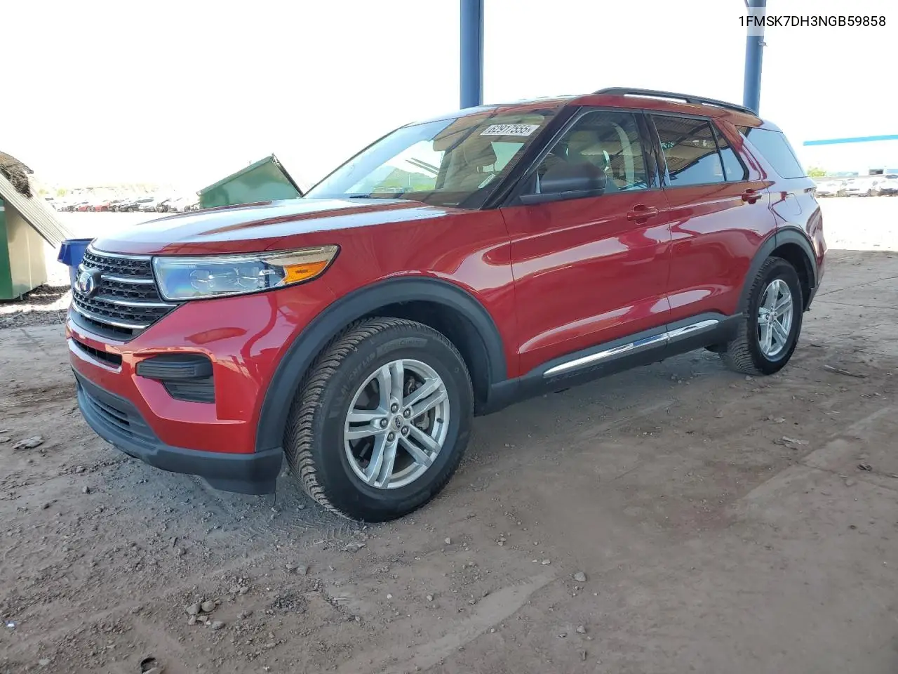 2022 Ford Explorer Xlt VIN: 1FMSK7DH3NGB59858 Lot: 62917555