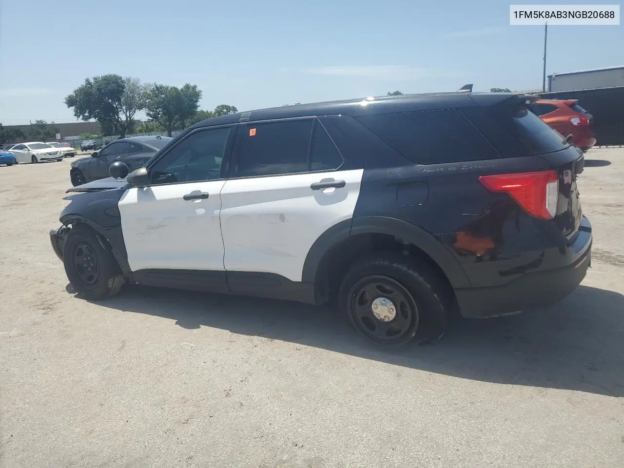 2022 Ford Explorer Police Interceptor VIN: 1FM5K8AB3NGB20688 Lot: 62962805