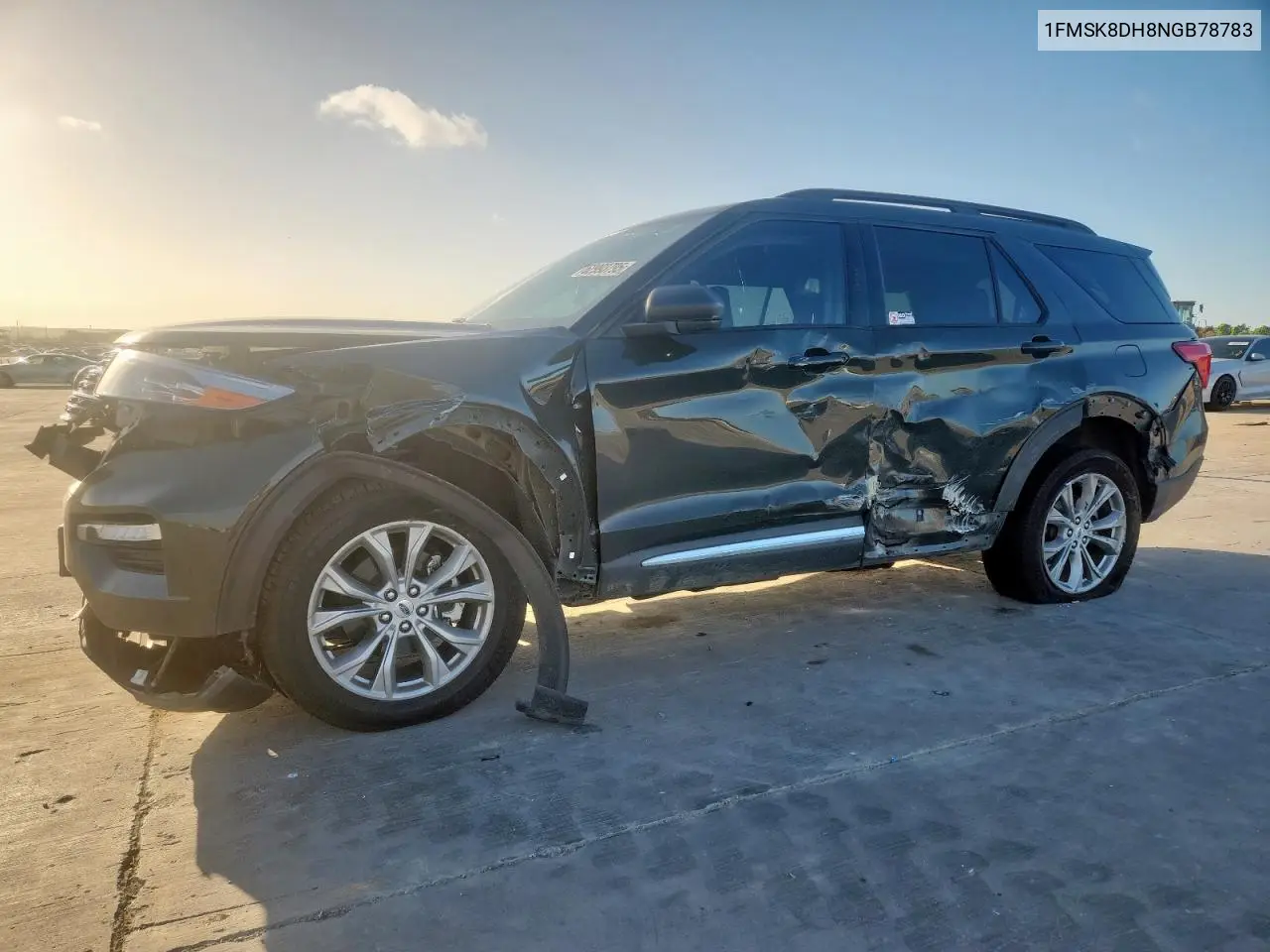 2022 Ford Explorer Xlt VIN: 1FMSK8DH8NGB78783 Lot: 62993795