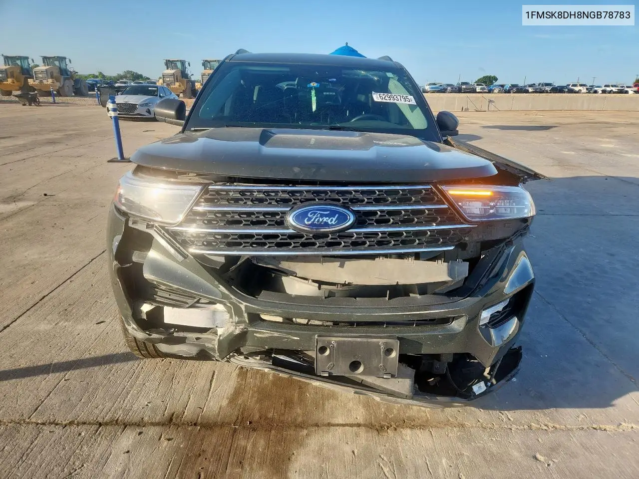 2022 Ford Explorer Xlt VIN: 1FMSK8DH8NGB78783 Lot: 62993795
