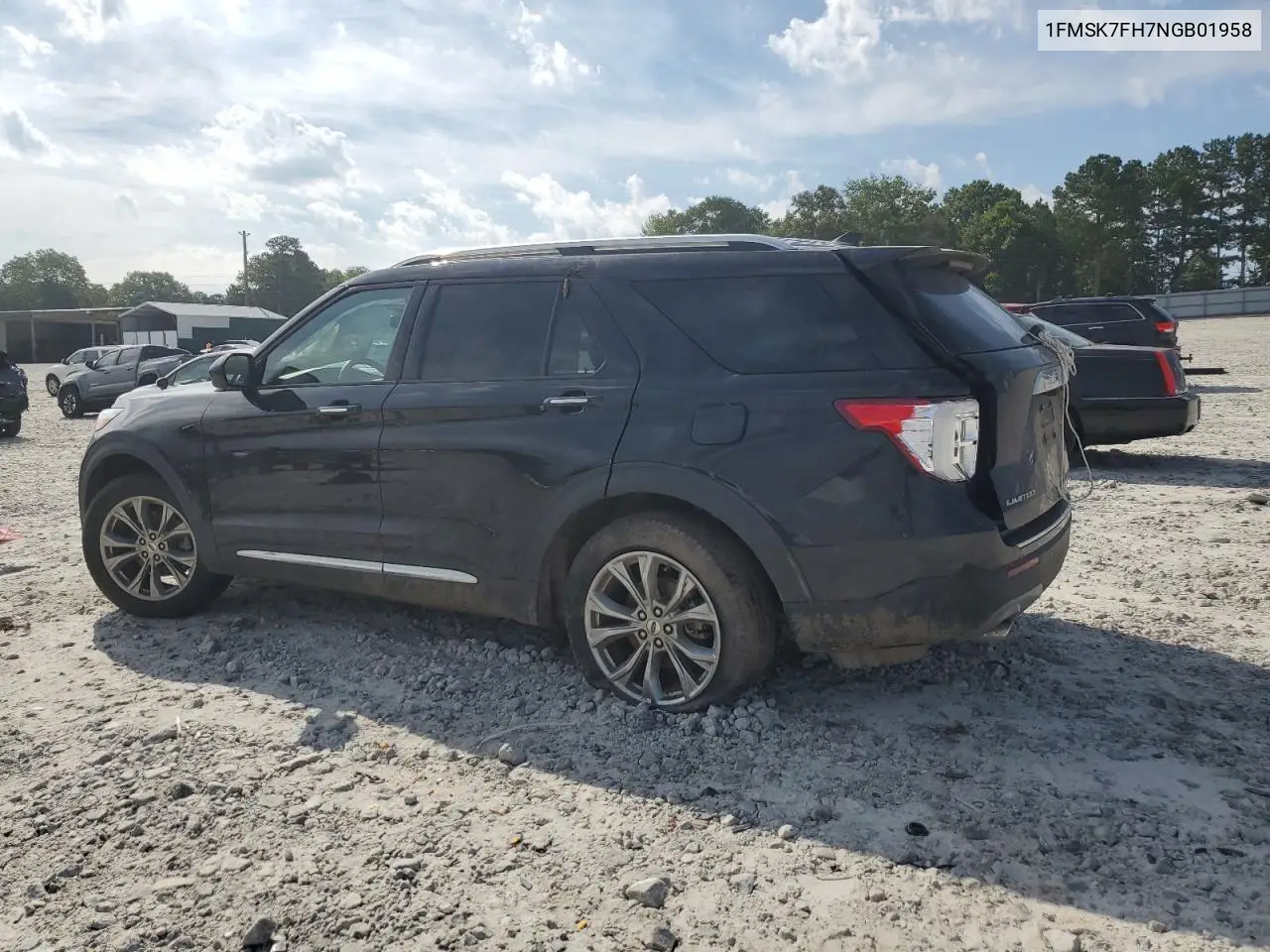2022 Ford Explorer Limited VIN: 1FMSK7FH7NGB01958 Lot: 63125235