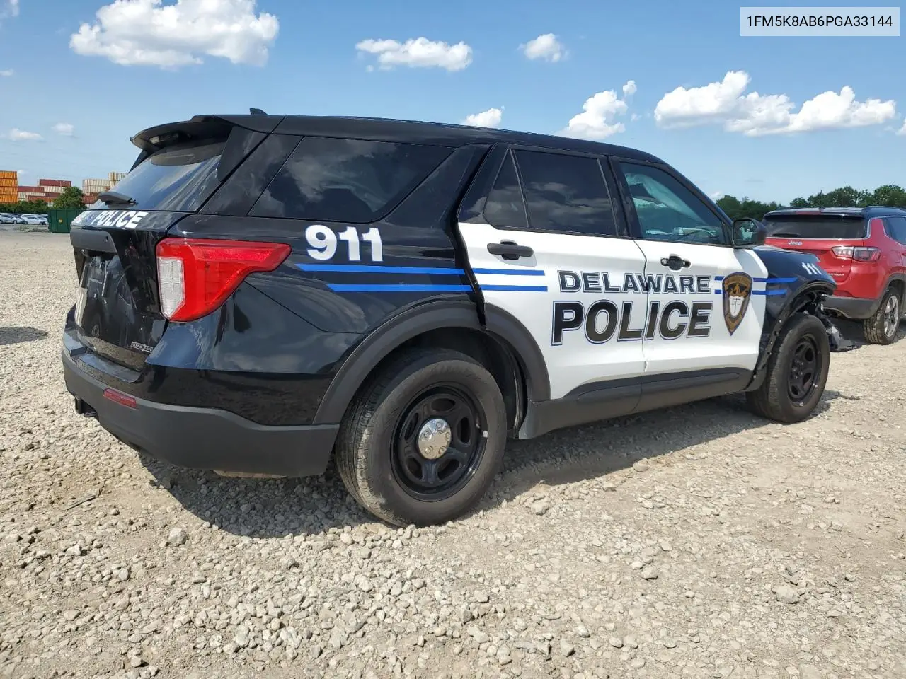 2023 Ford Explorer Police Interceptor VIN: 1FM5K8AB6PGA33144 Lot: 62527275