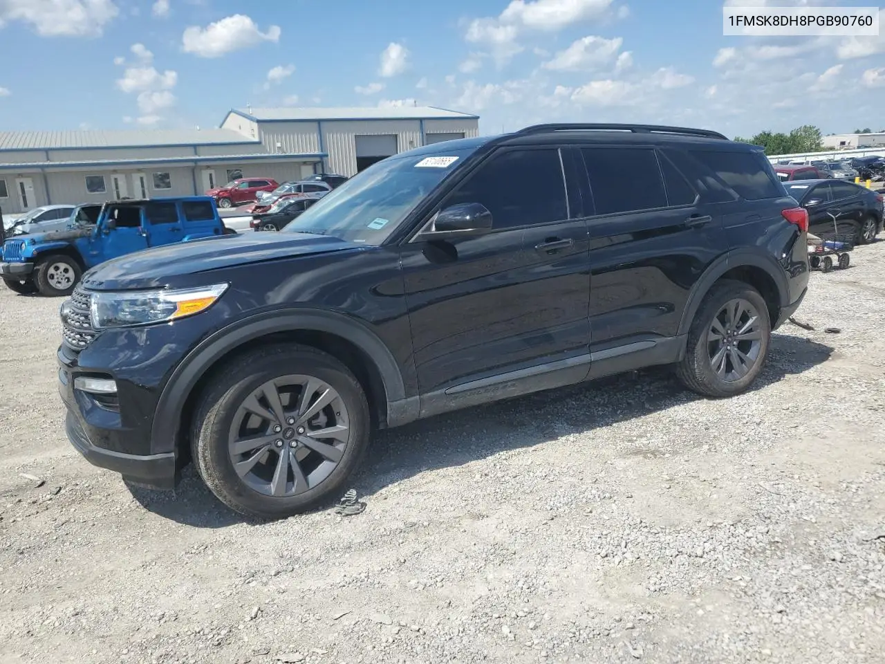 2023 Ford Explorer Xlt VIN: 1FMSK8DH8PGB90760 Lot: 63100665