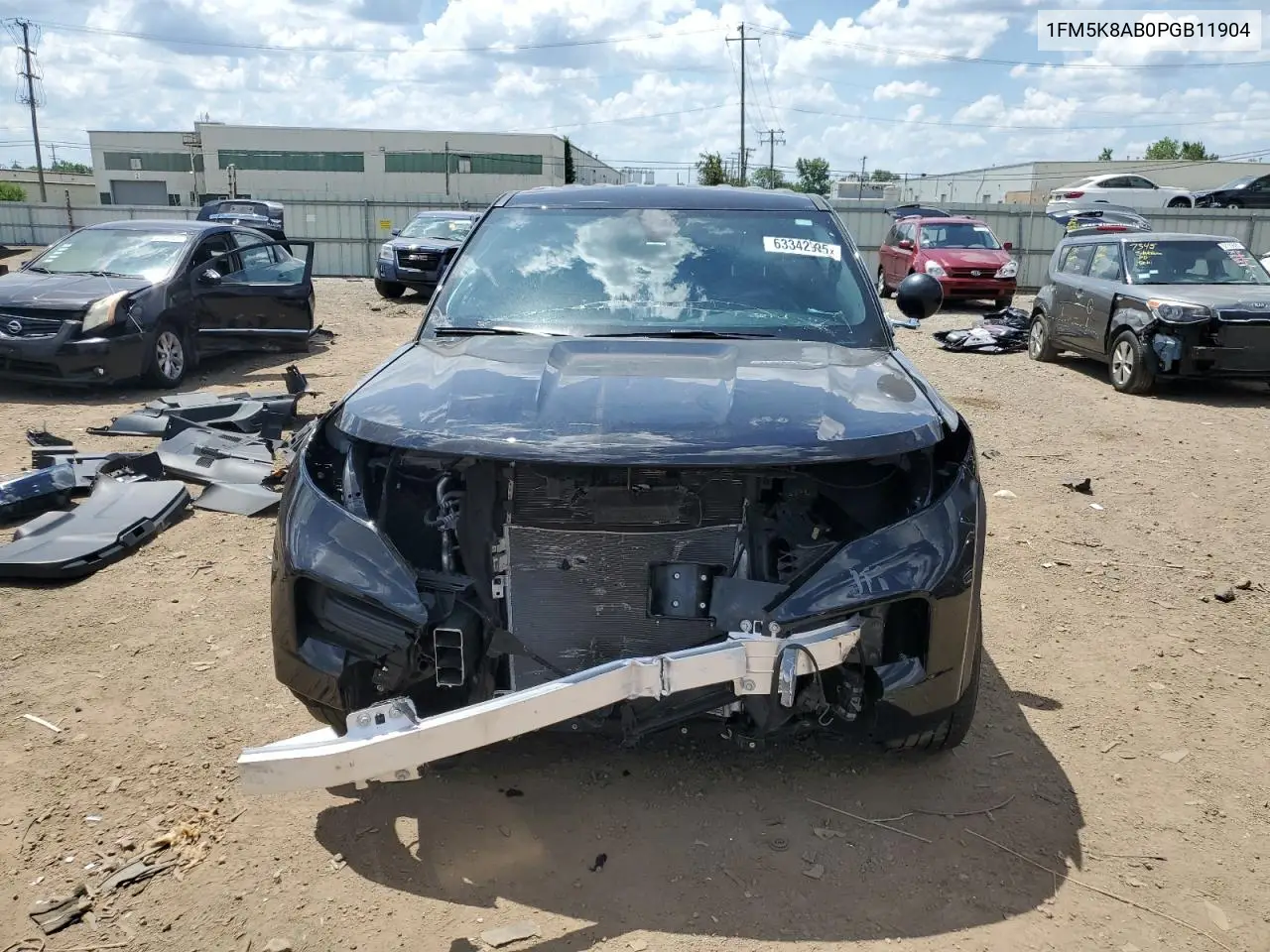 2023 Ford Explorer Police Interceptor VIN: 1FM5K8AB0PGB11904 Lot: 63342905