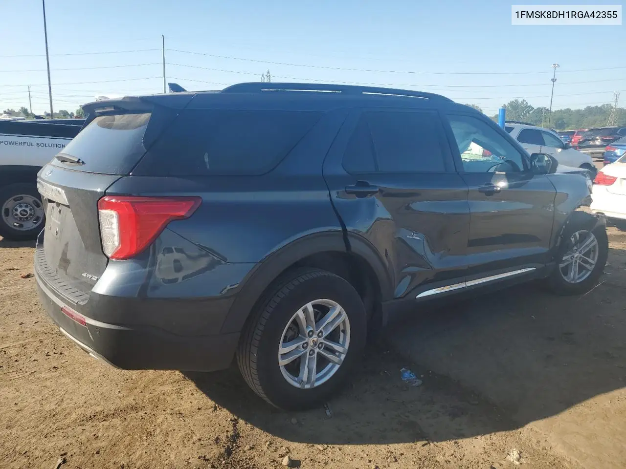 2024 Ford Explorer Xlt VIN: 1FMSK8DH1RGA42355 Lot: 63150345
