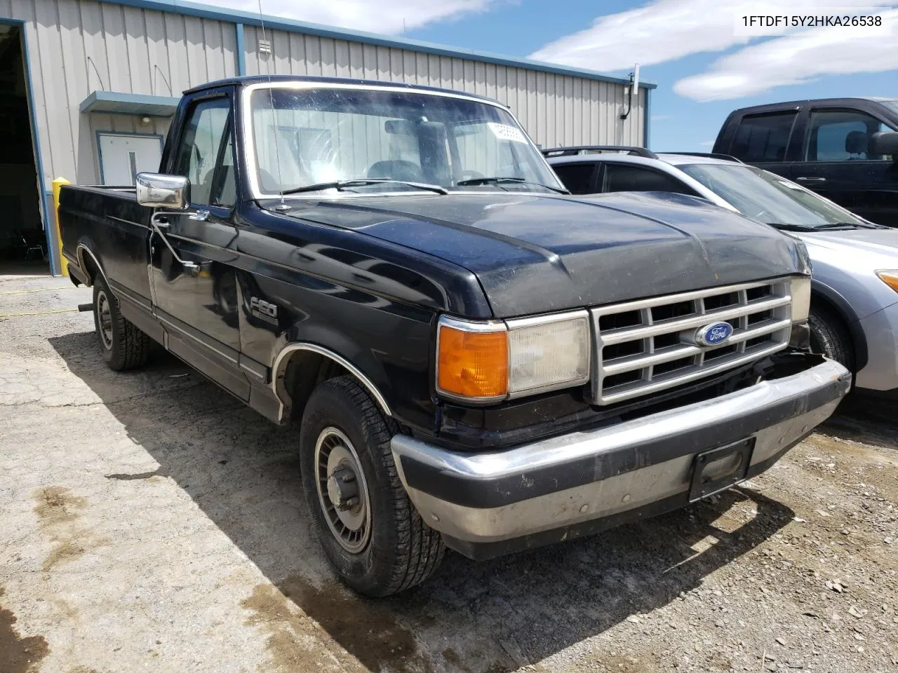 1987 Ford F150 VIN: 1FTDF15Y2HKA26538 Lot: 44108295