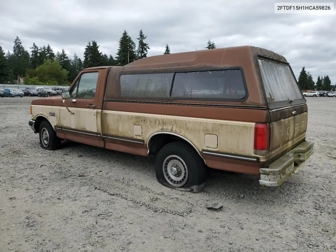 1987 Ford F150 VIN: 2FTDF15H1HCA59826 Lot: 59764455