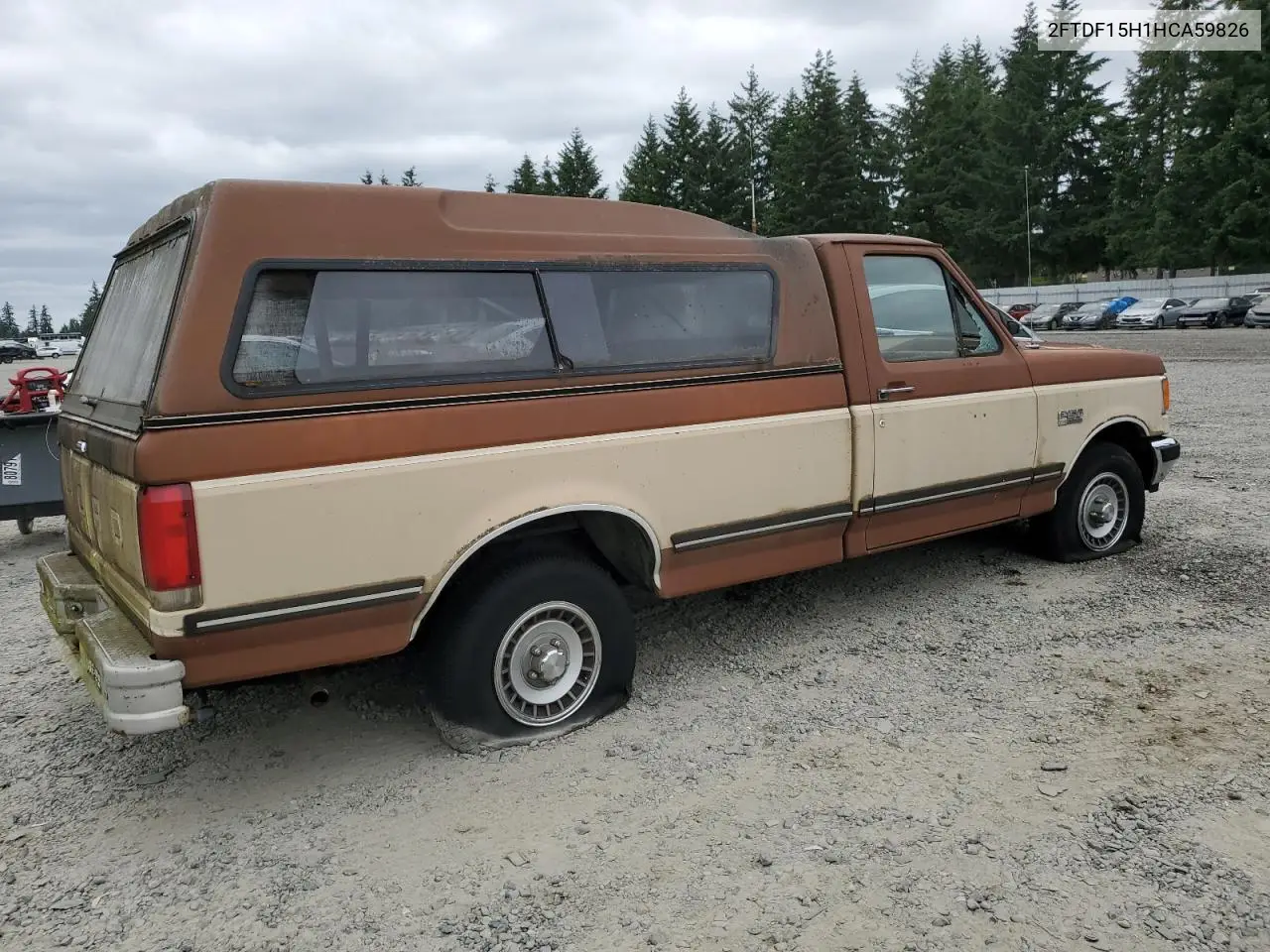 1987 Ford F150 VIN: 2FTDF15H1HCA59826 Lot: 59764455