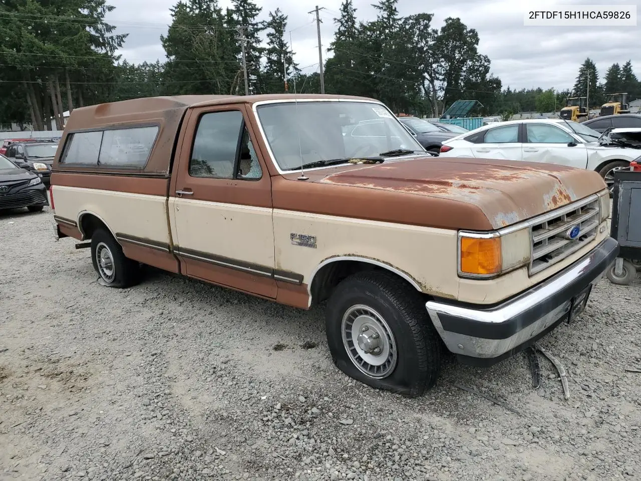 1987 Ford F150 VIN: 2FTDF15H1HCA59826 Lot: 59764455