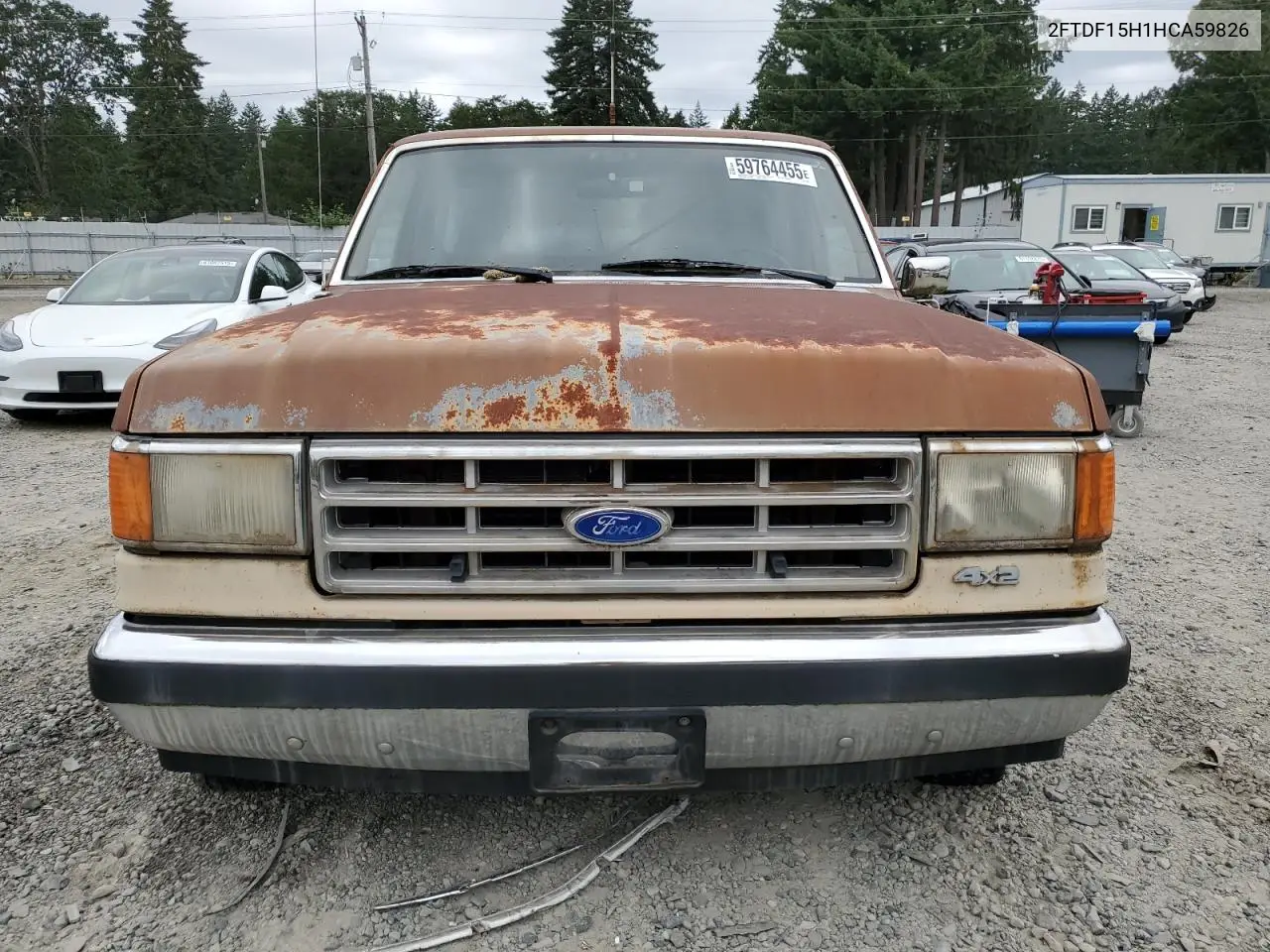 1987 Ford F150 VIN: 2FTDF15H1HCA59826 Lot: 59764455