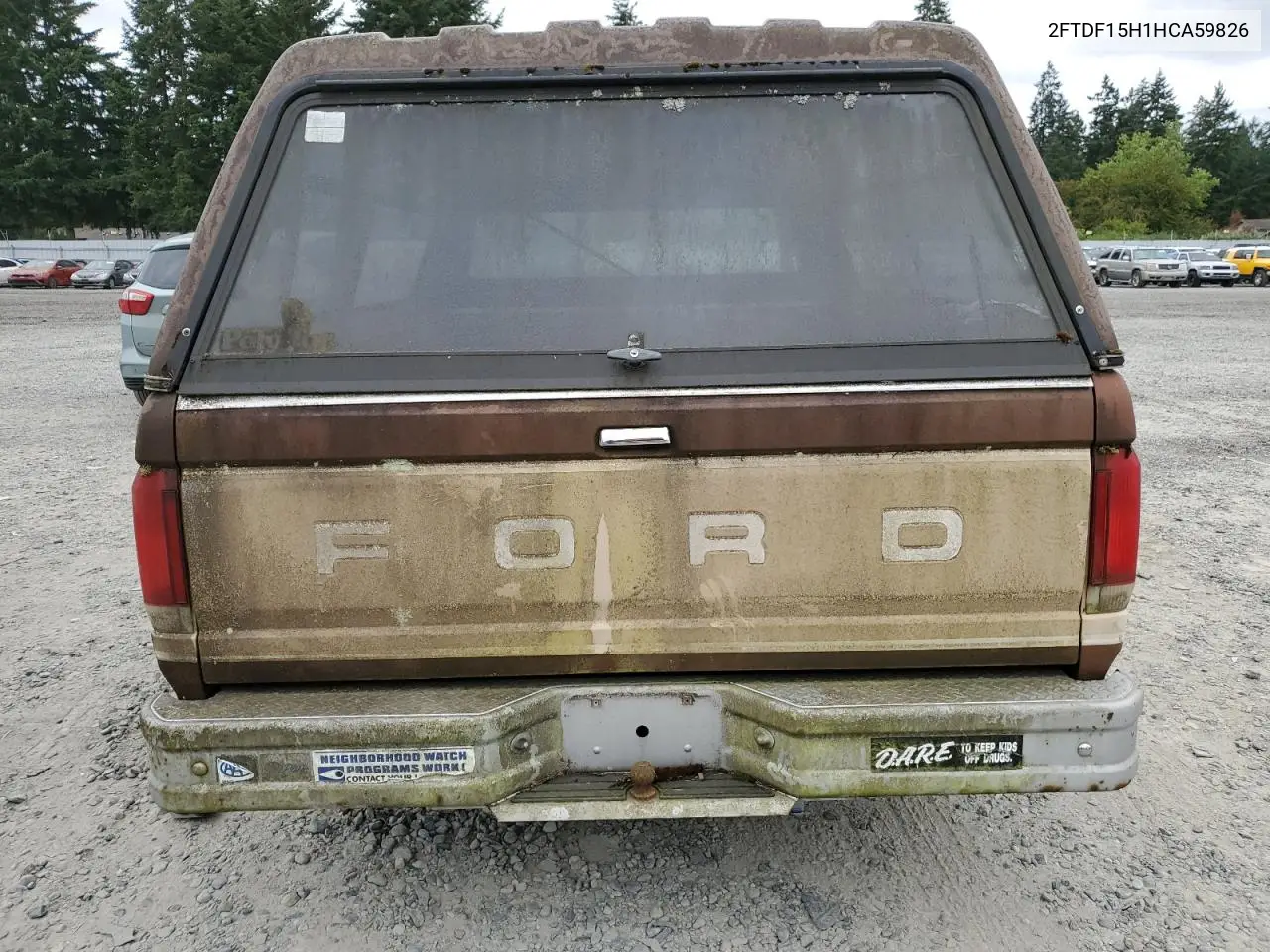 1987 Ford F150 VIN: 2FTDF15H1HCA59826 Lot: 59764455