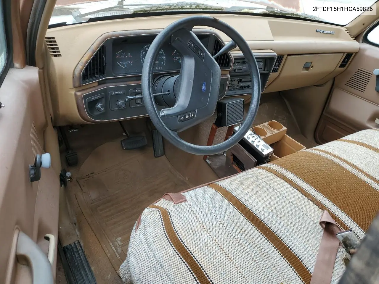 1987 Ford F150 VIN: 2FTDF15H1HCA59826 Lot: 59764455