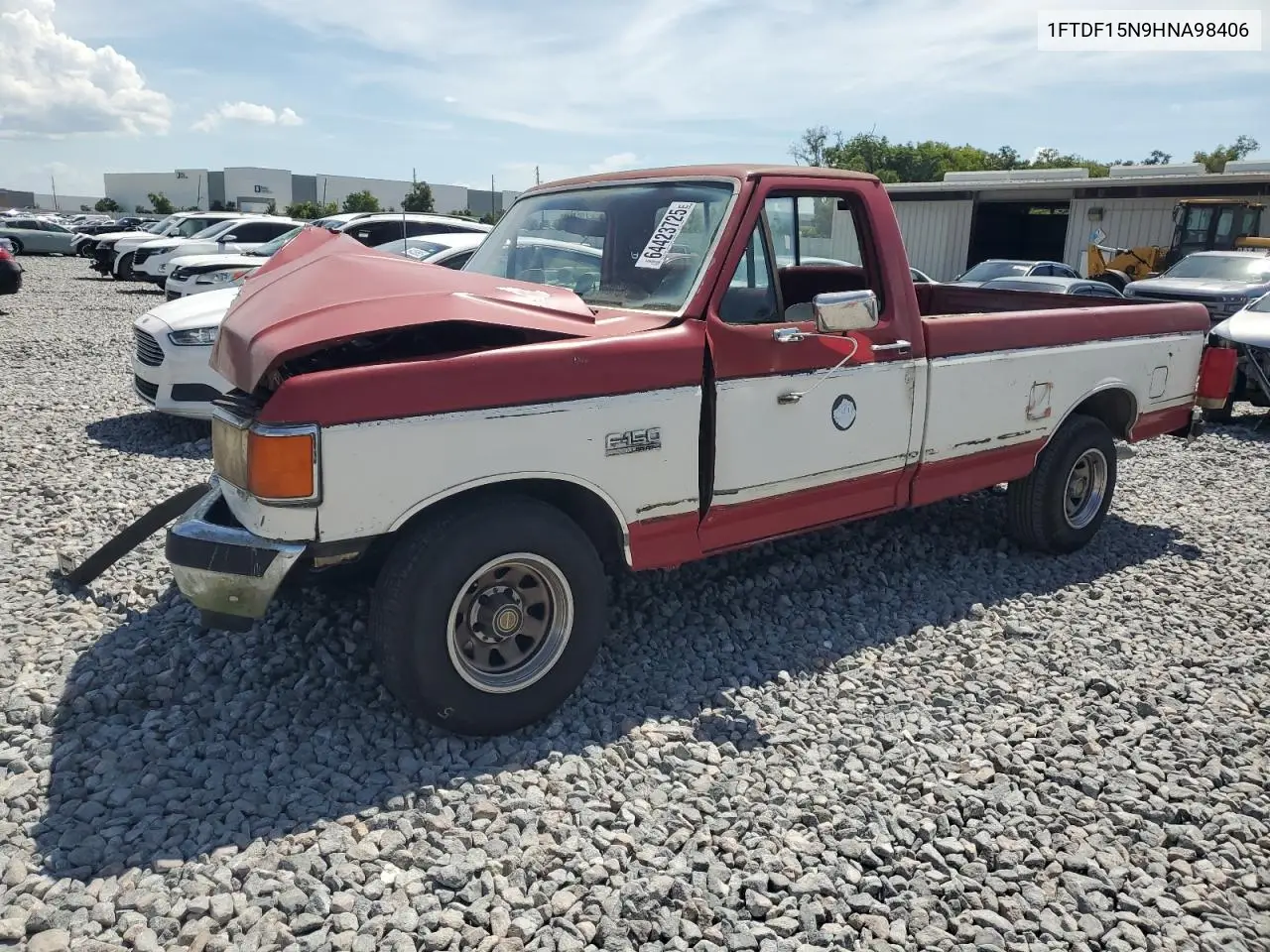 1987 Ford F150 VIN: 1FTDF15N9HNA98406 Lot: 64423725