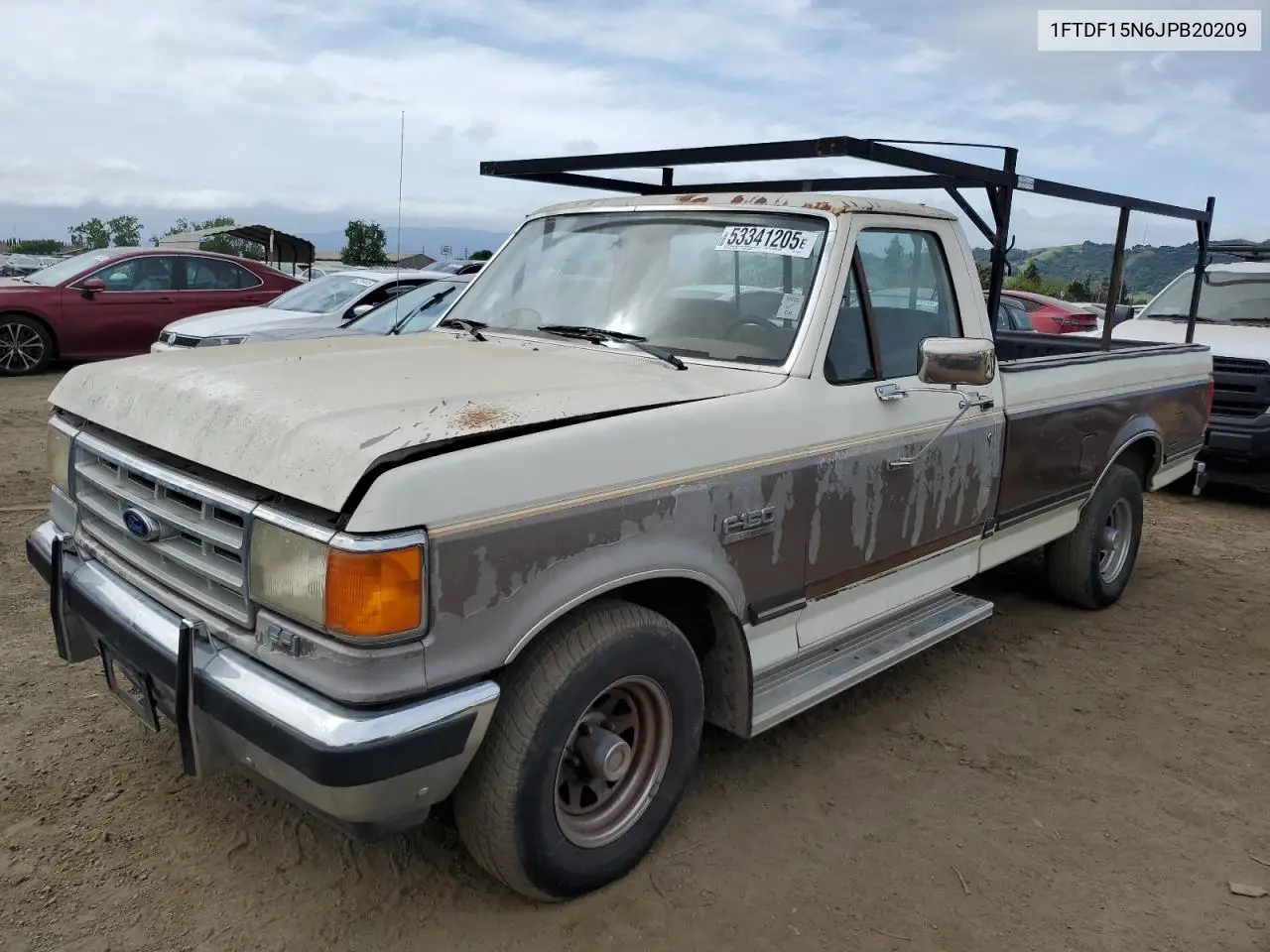 1988 Ford F150 VIN: 1FTDF15N6JPB20209 Lot: 53341205