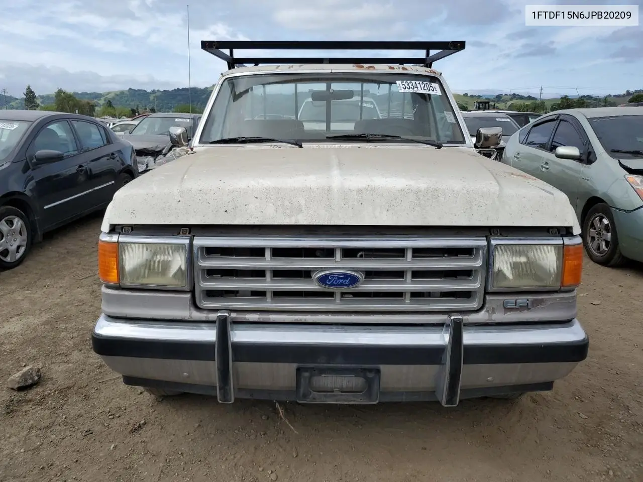 1988 Ford F150 VIN: 1FTDF15N6JPB20209 Lot: 53341205