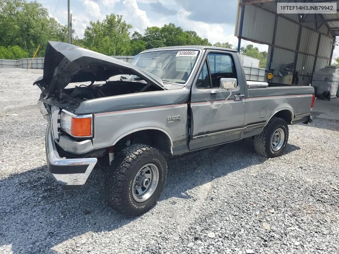 1988 Ford F150 VIN: 1FTEF14H3JNB79942 Lot: 54968665