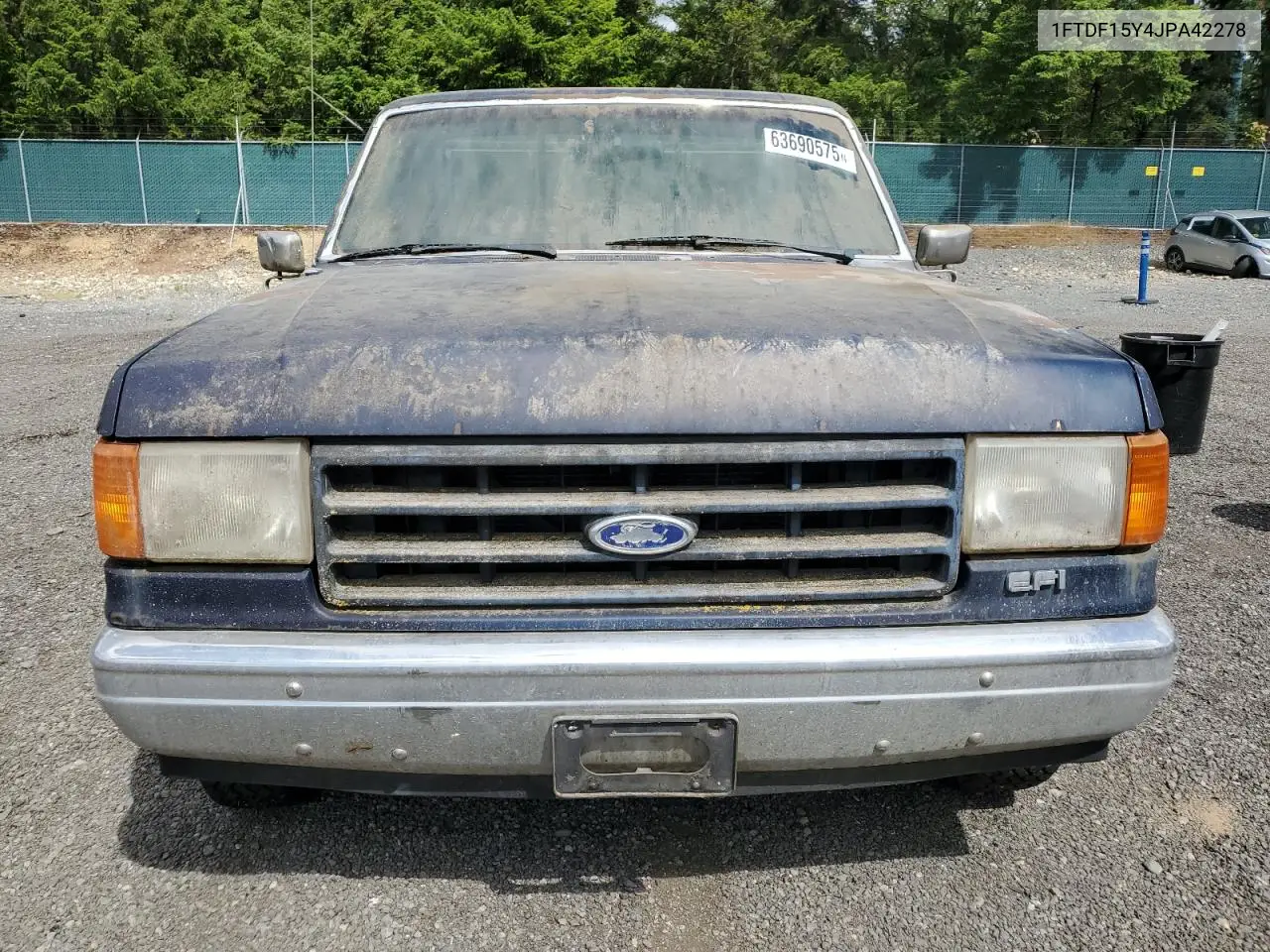 1988 Ford F150 VIN: 1FTDF15Y4JPA42278 Lot: 63690575
