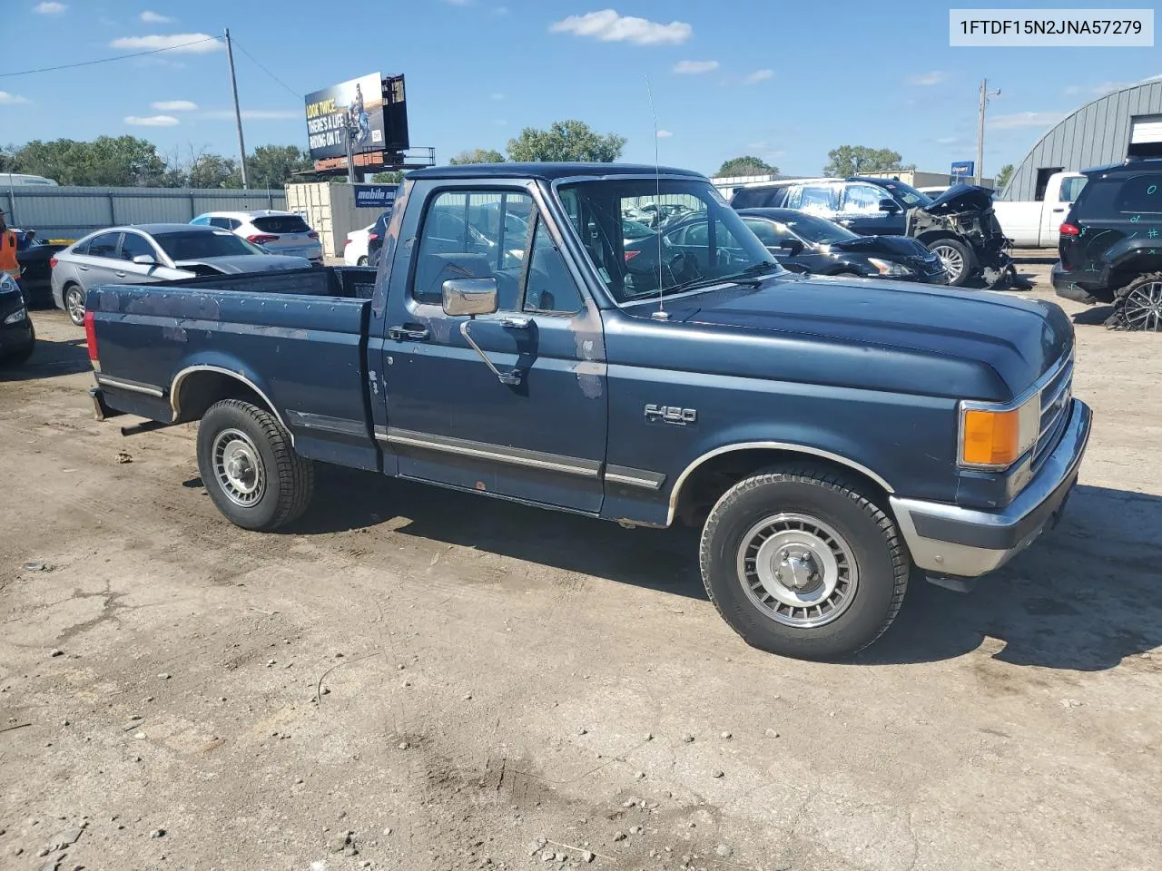 1988 Ford F150 VIN: 1FTDF15N2JNA57279 Lot: 72813464