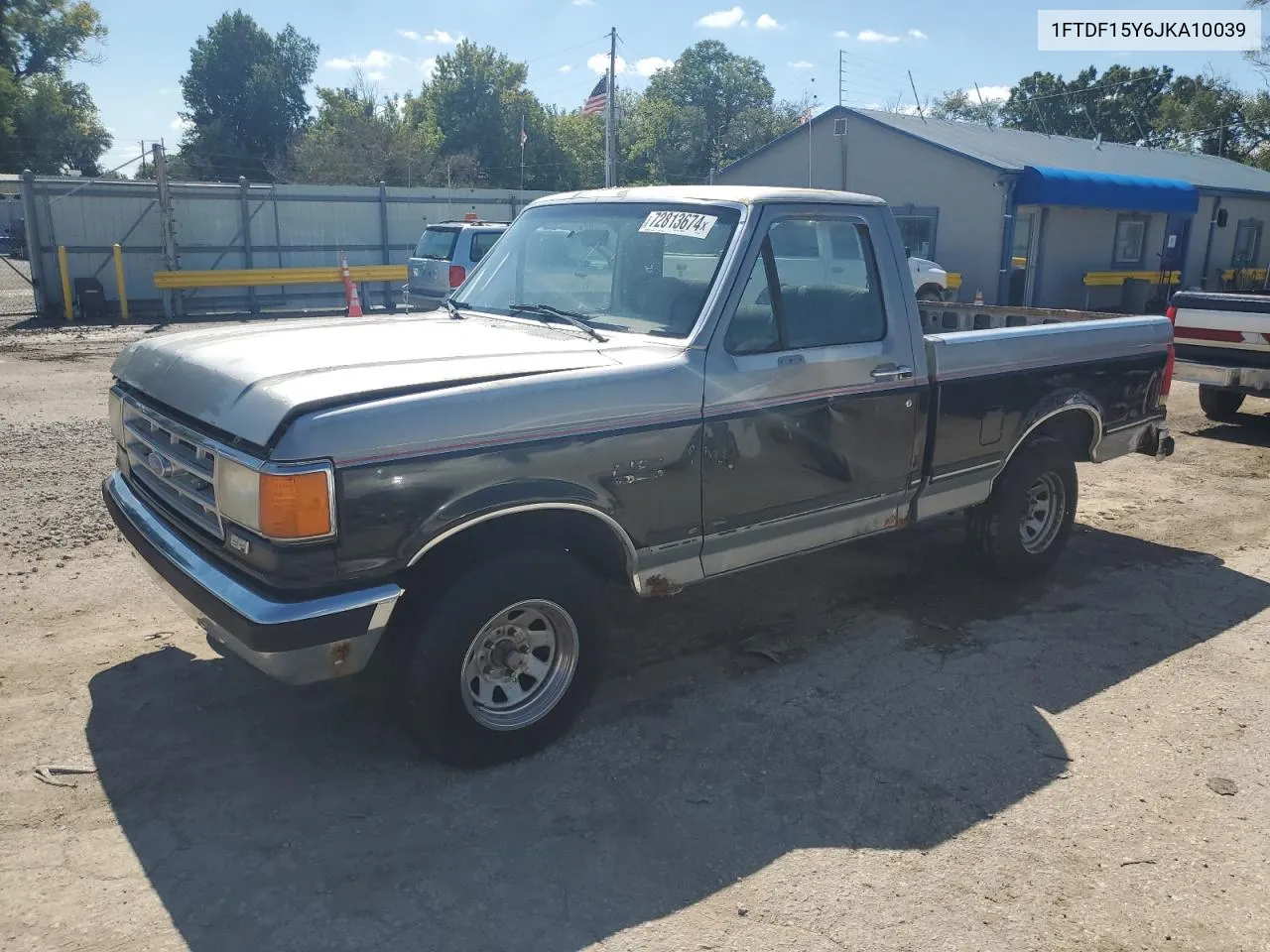 1988 Ford F150 VIN: 1FTDF15Y6JKA10039 Lot: 72813674
