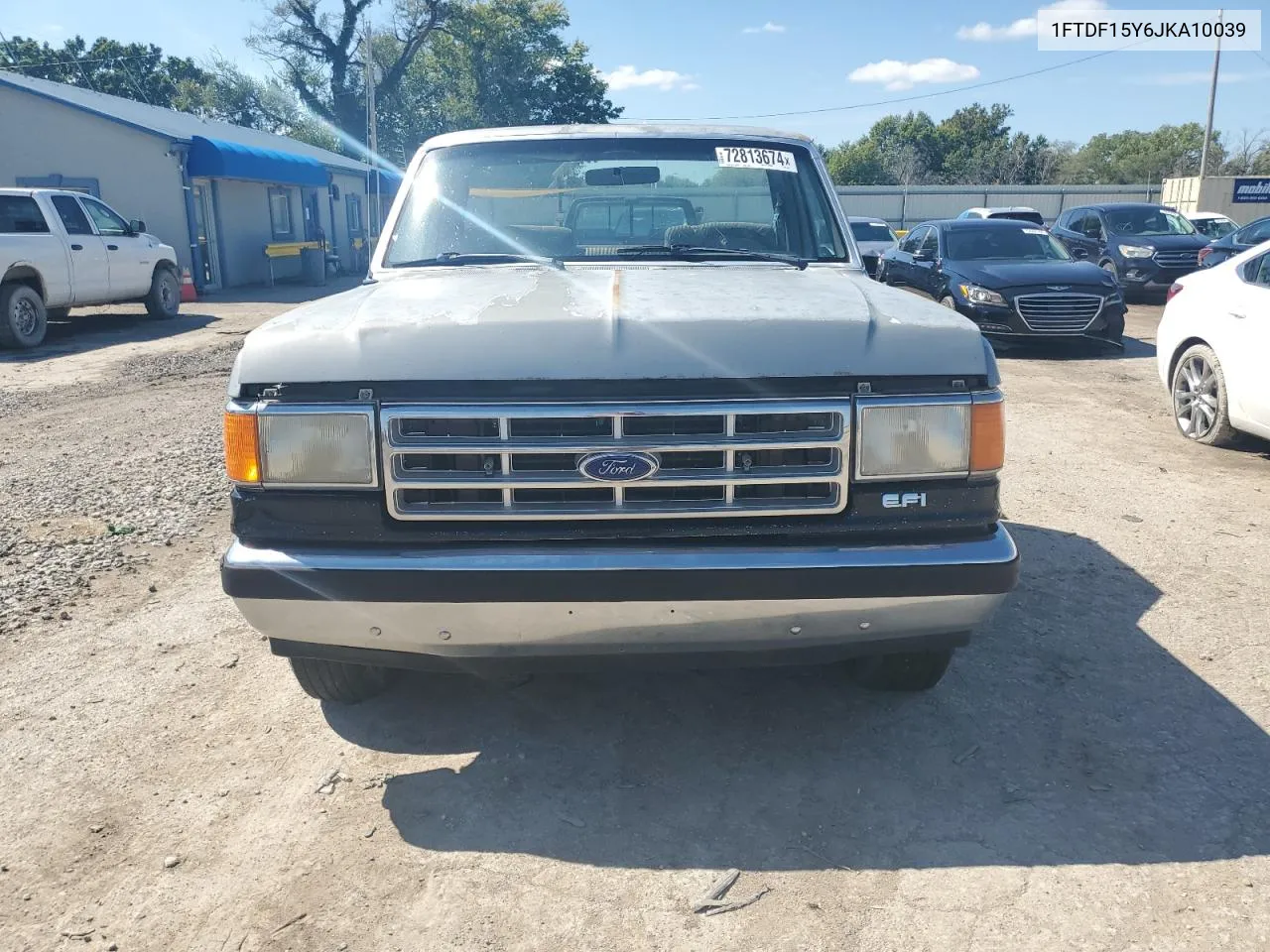 1988 Ford F150 VIN: 1FTDF15Y6JKA10039 Lot: 72813674