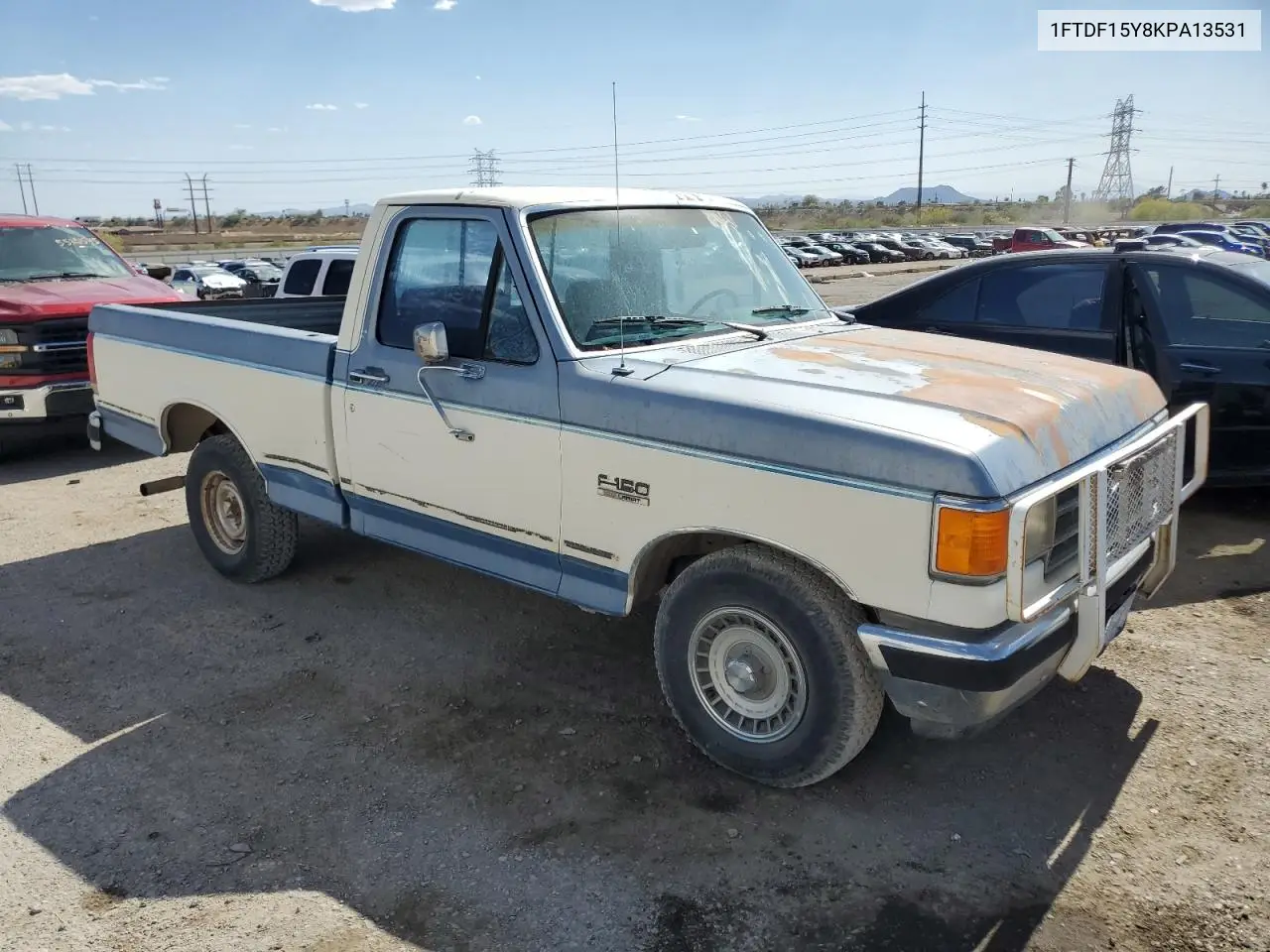 1989 Ford F150 VIN: 1FTDF15Y8KPA13531 Lot: 56539705