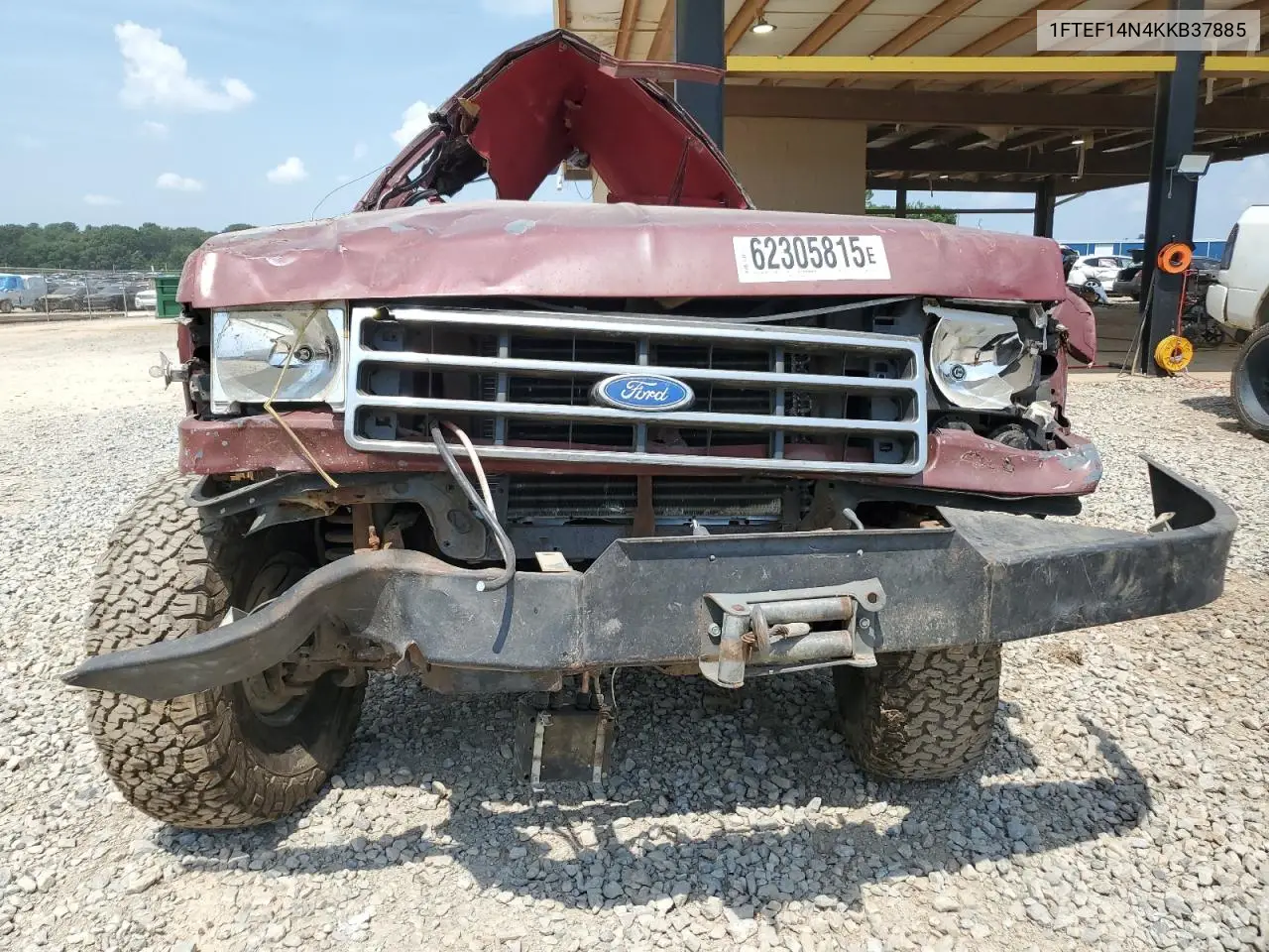 1989 Ford F150 VIN: 1FTEF14N4KKB37885 Lot: 62305815