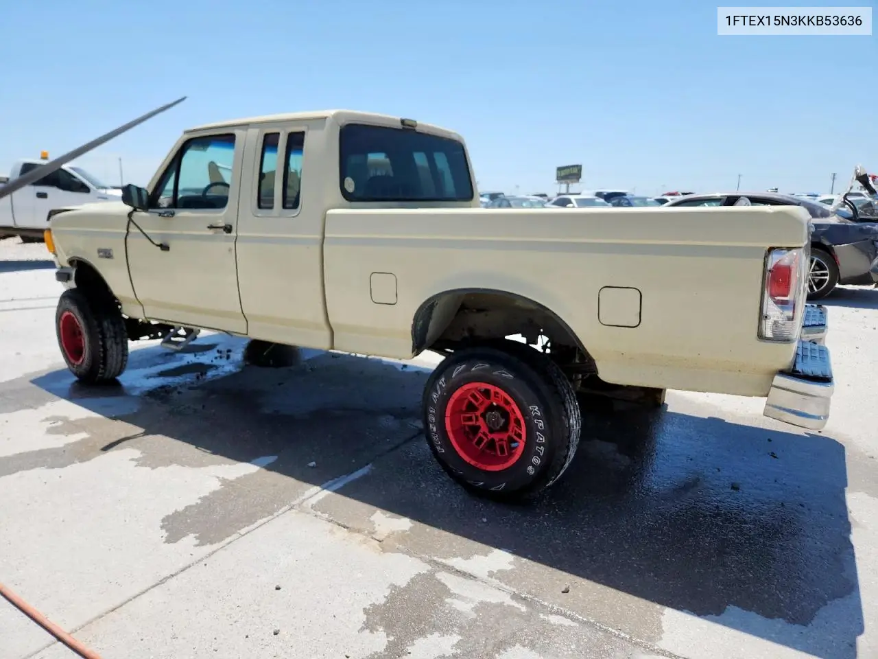 1989 Ford F150 VIN: 1FTEX15N3KKB53636 Lot: 64591985