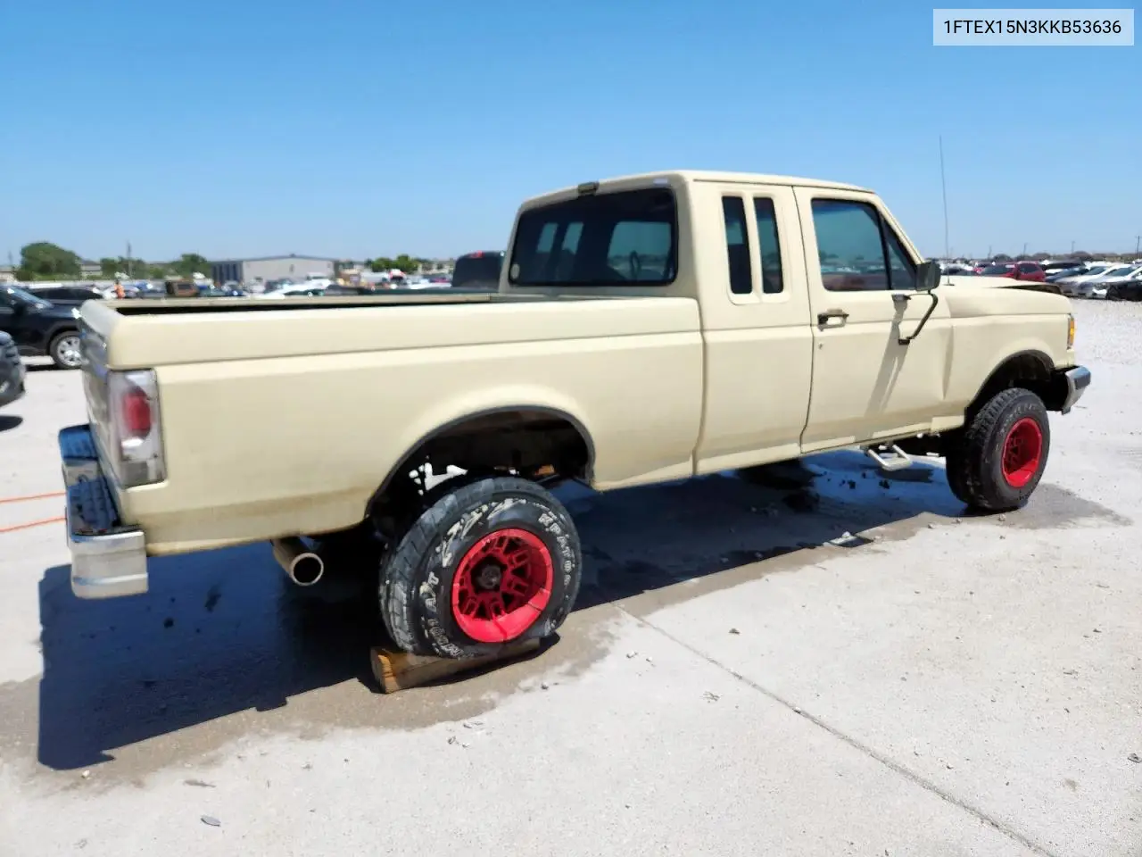 1989 Ford F150 VIN: 1FTEX15N3KKB53636 Lot: 64591985