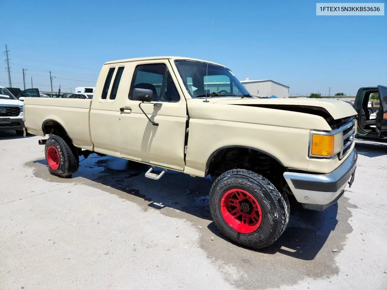 1989 Ford F150 VIN: 1FTEX15N3KKB53636 Lot: 64591985