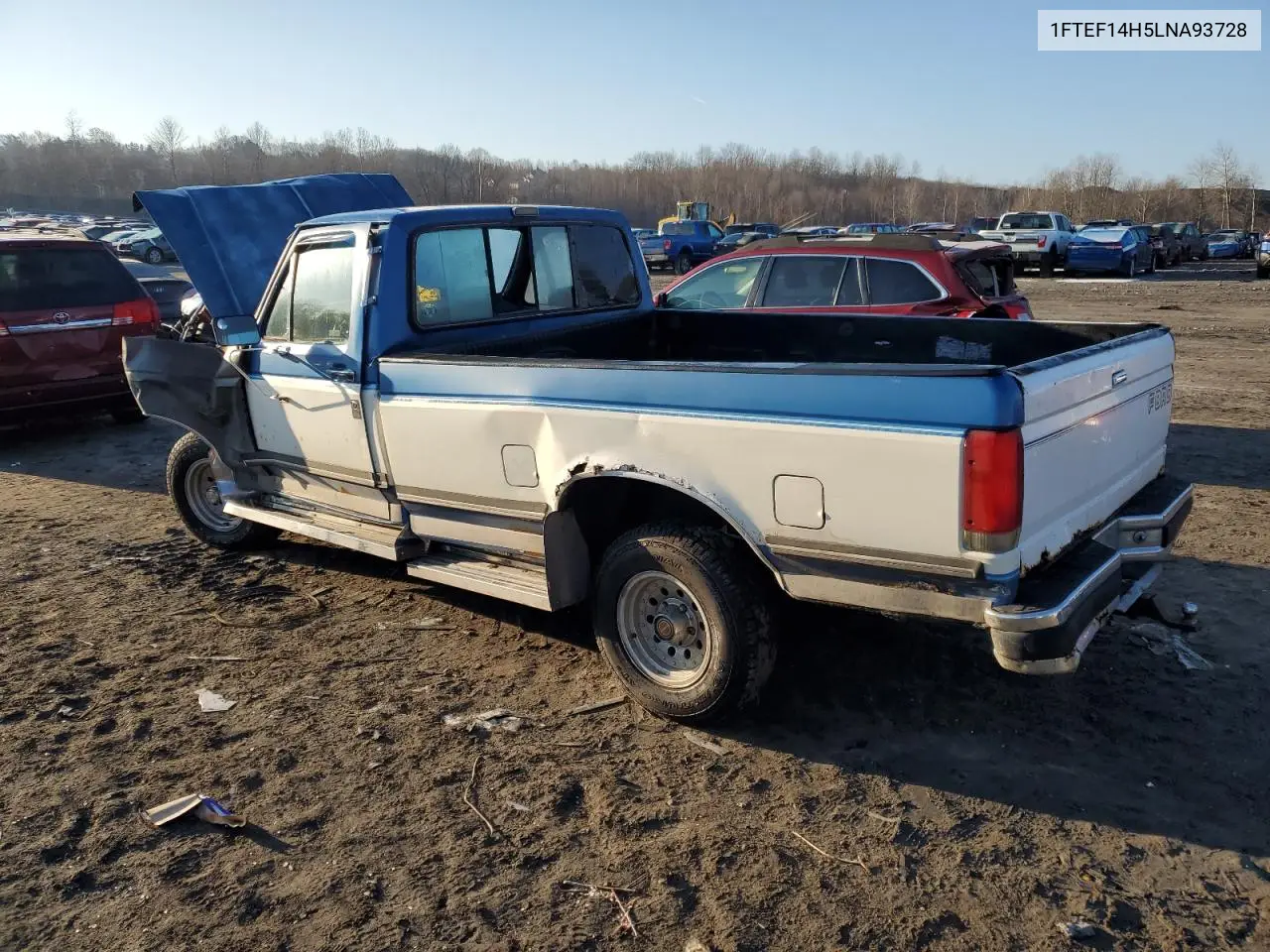 1990 Ford F150 VIN: 1FTEF14H5LNA93728 Lot: 46463195