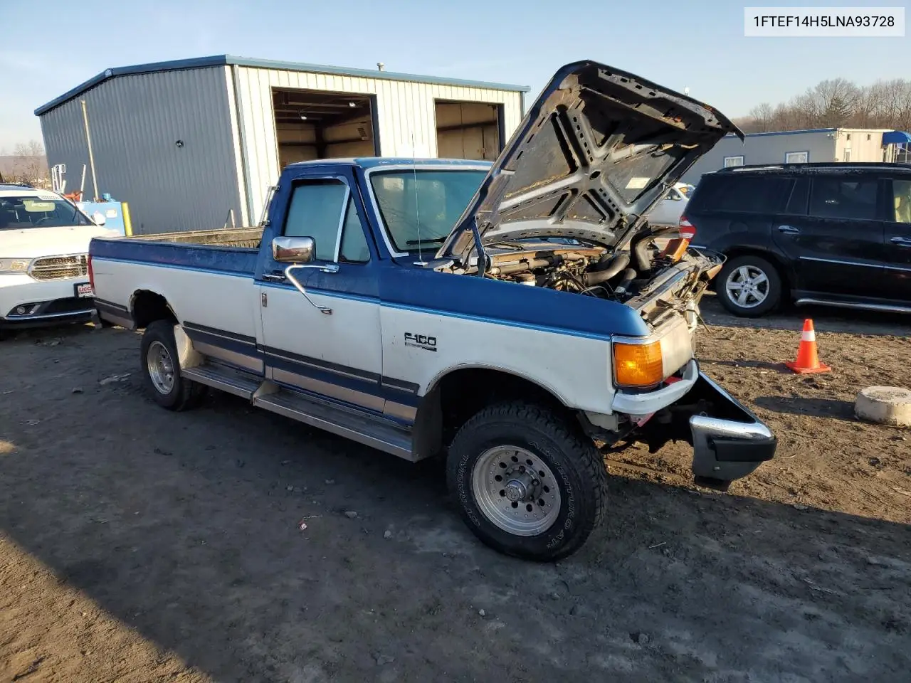 1990 Ford F150 VIN: 1FTEF14H5LNA93728 Lot: 46463195