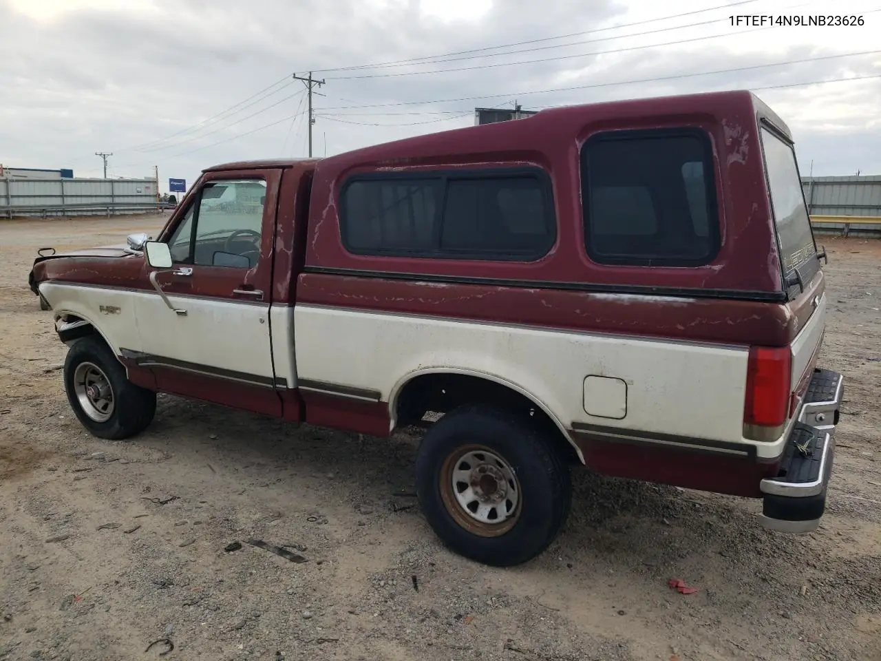 1990 Ford F150 VIN: 1FTEF14N9LNB23626 Lot: 53718075