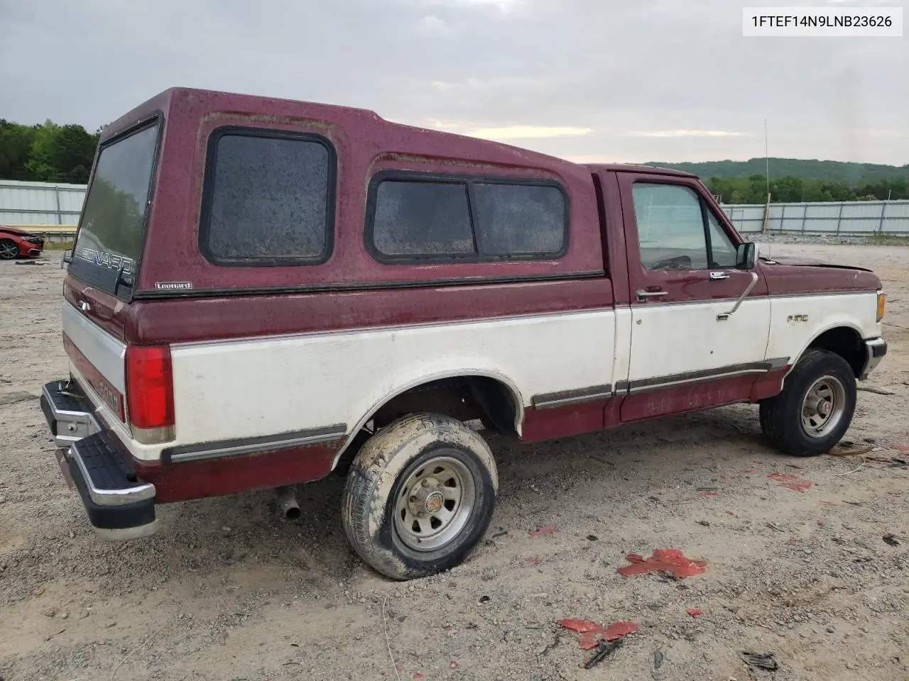 1990 Ford F150 VIN: 1FTEF14N9LNB23626 Lot: 53718075