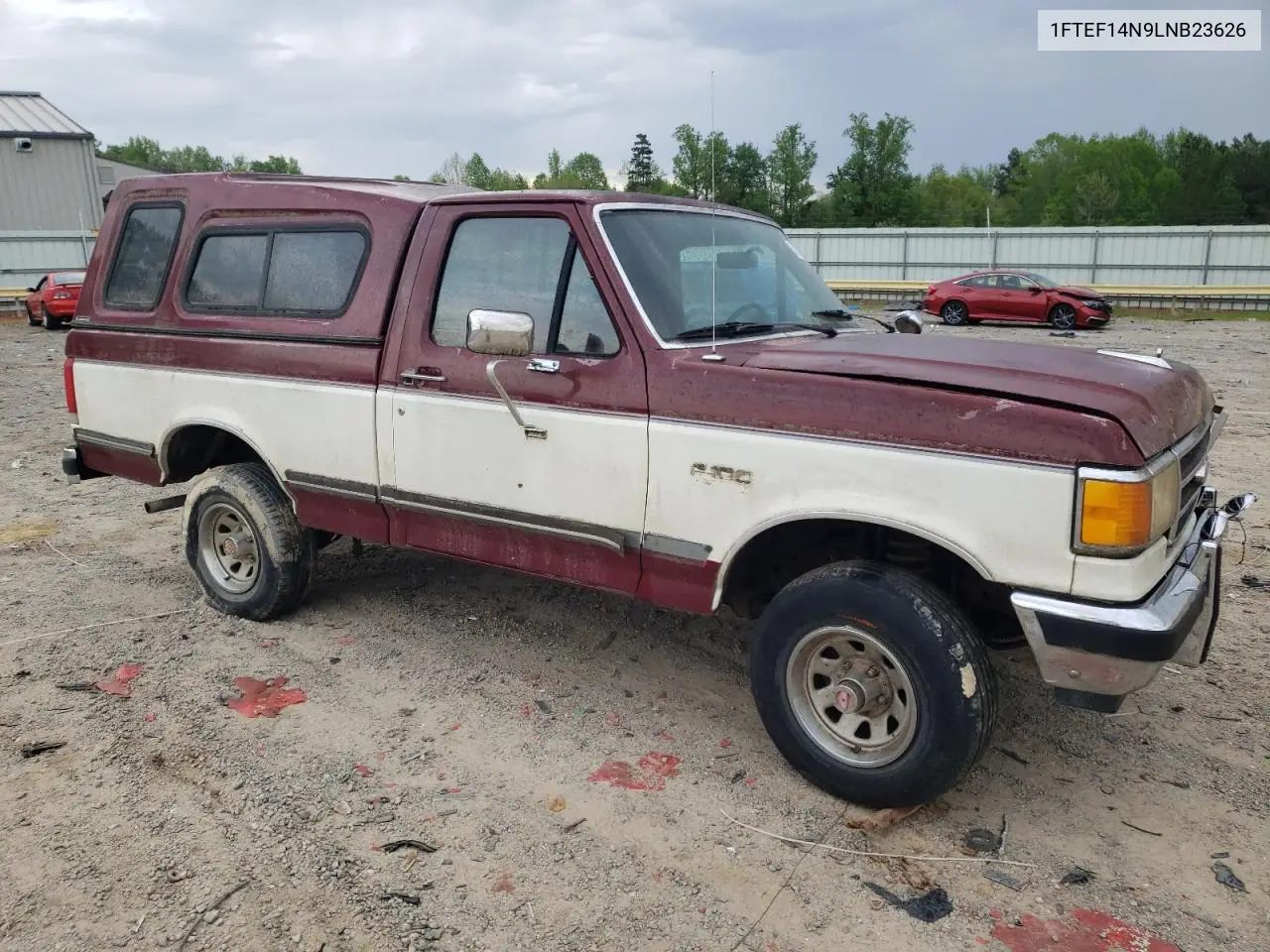 1990 Ford F150 VIN: 1FTEF14N9LNB23626 Lot: 53718075