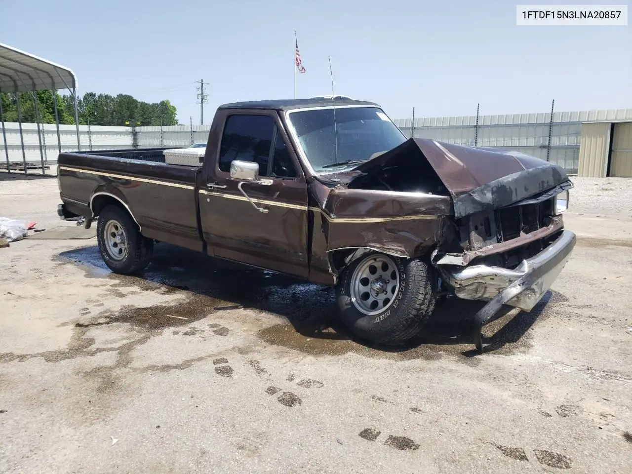 1990 Ford F150 VIN: 1FTDF15N3LNA20857 Lot: 57112145